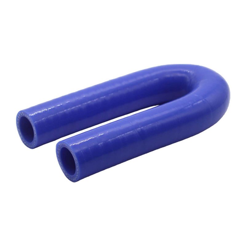 10 x 18 mm Kühlerschlauch Silikon Bogen Krümmer 180° LLK Ladeluft Schlauch blau
