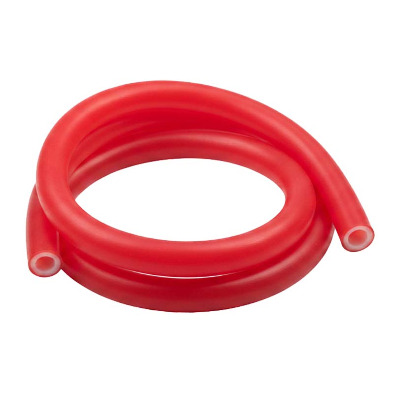 19 x 29 mm Silikon Silicon Schlauch Gewebe rot talkumiert lebensmittelecht FDA PN 4 bar - 50 m