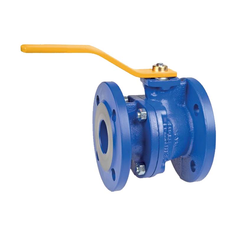 DN 32 Flansch Kugelhahn 2-teilig Gussgehäuse Kugel Messing DVGW Gas - PN 16 bar