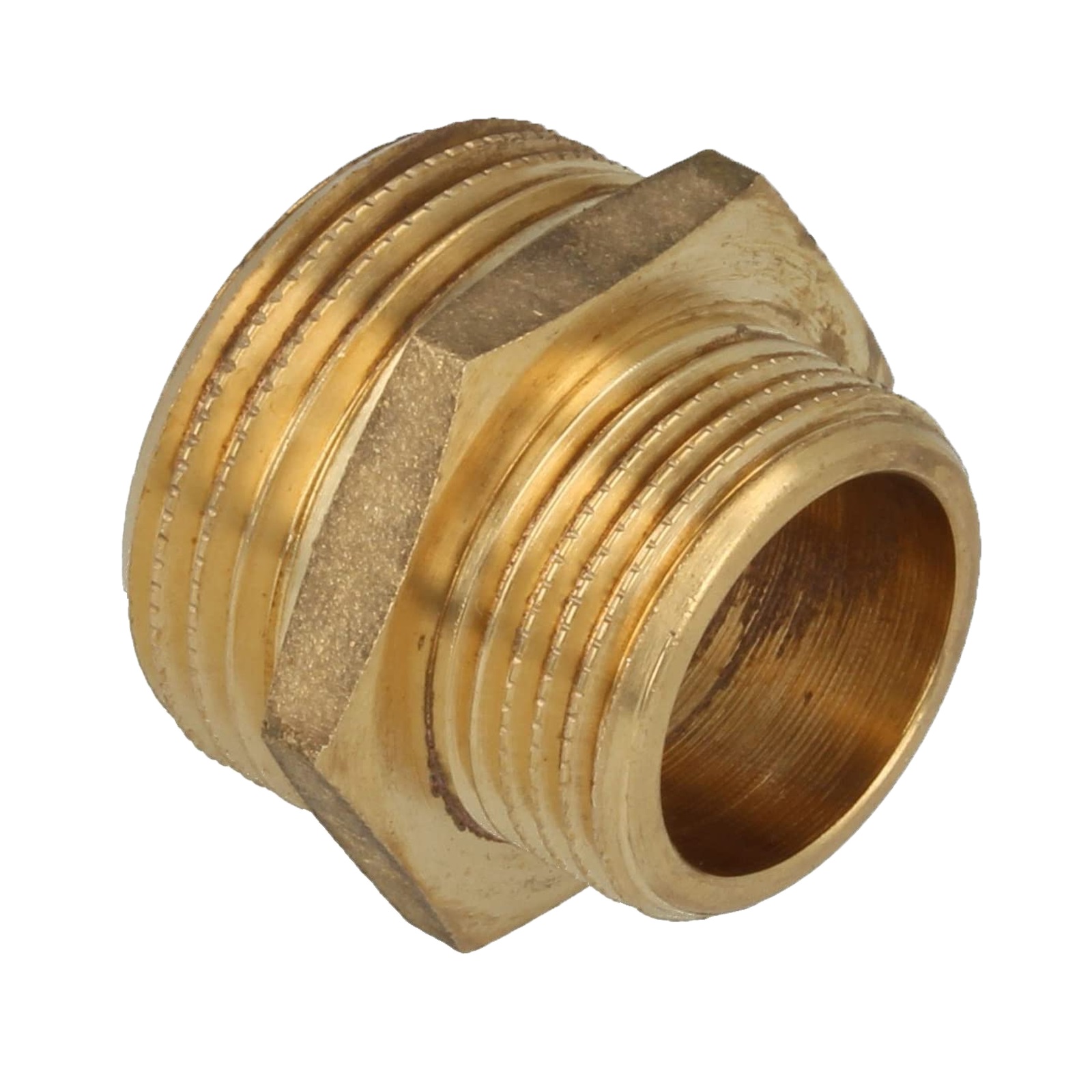 3/8 "x 1/4" Doppel Nippel Reduktion Aussen x Aussengewinde AG Messing Fittings PN 30 bar