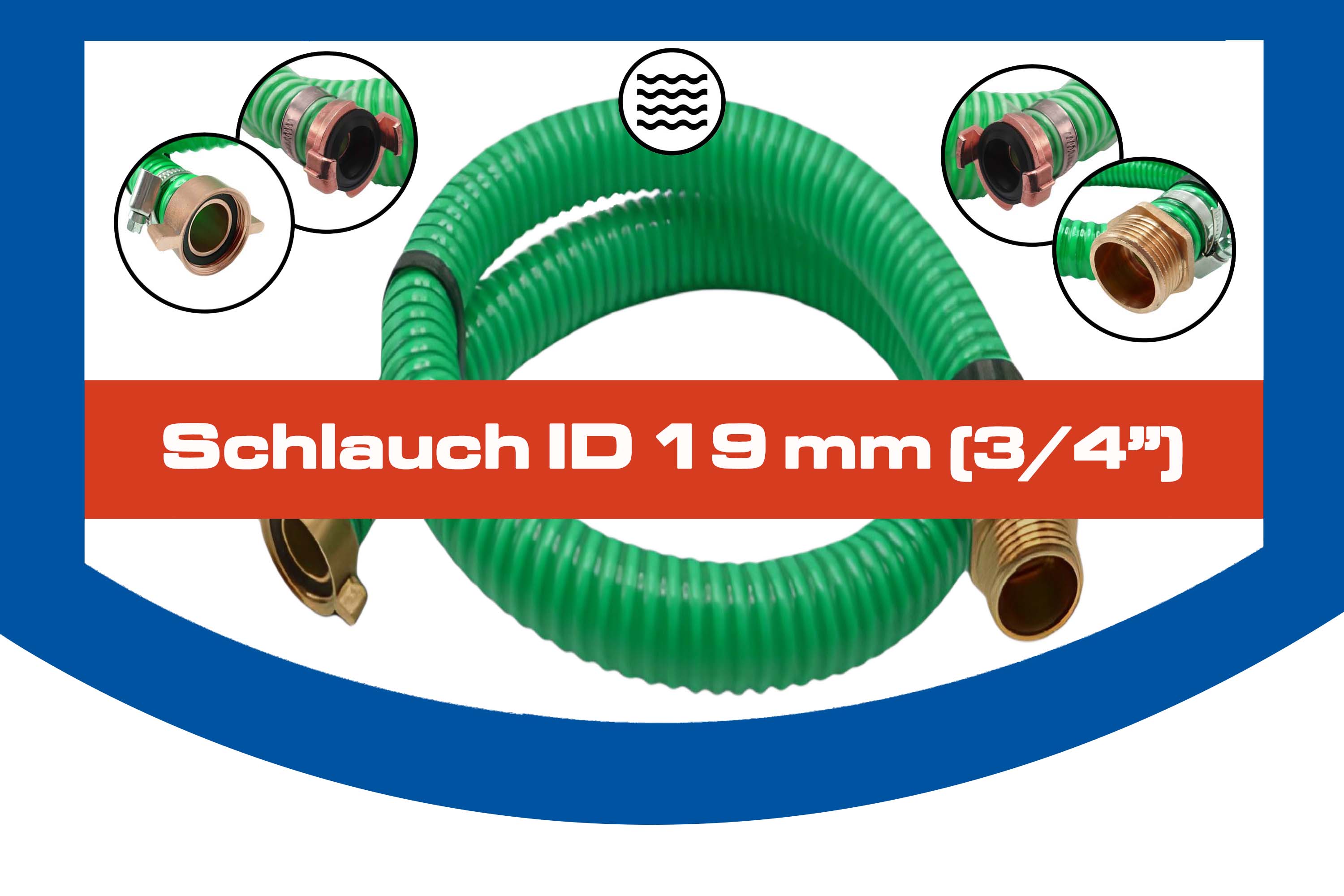 Schlauch ID 19 mm (3/4")