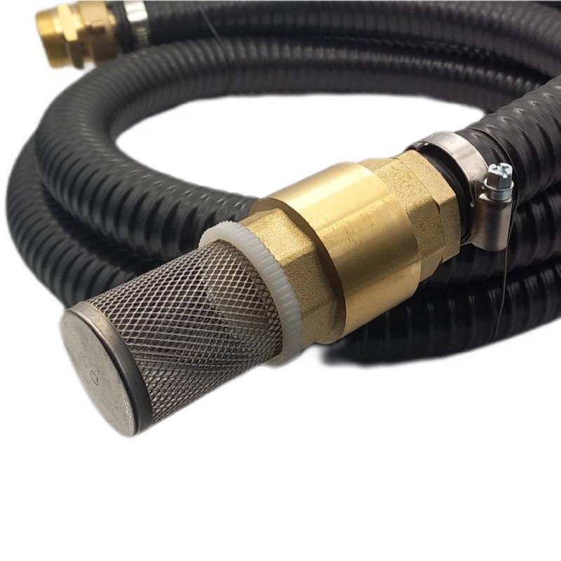 32 mm 1 1/4" Zoll Ansaug Saug Schlauch Pumpen Garnitur Schnellanschluss schwarz - 25 m