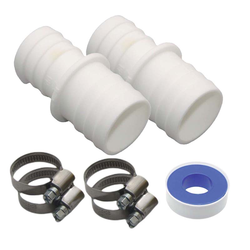 Schlauchverbinder Tülle Doppel Klebe Stutzen Schlauch Pool Reduzierer Verbinder 32x38mm SET (7-teilig)