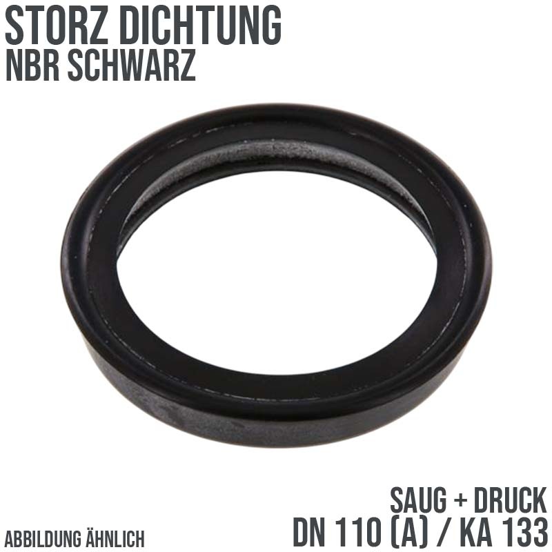 Dichtung STORZ  A DN 110 KA 133 Kupplung (Saug/Druck) NBR schwarz