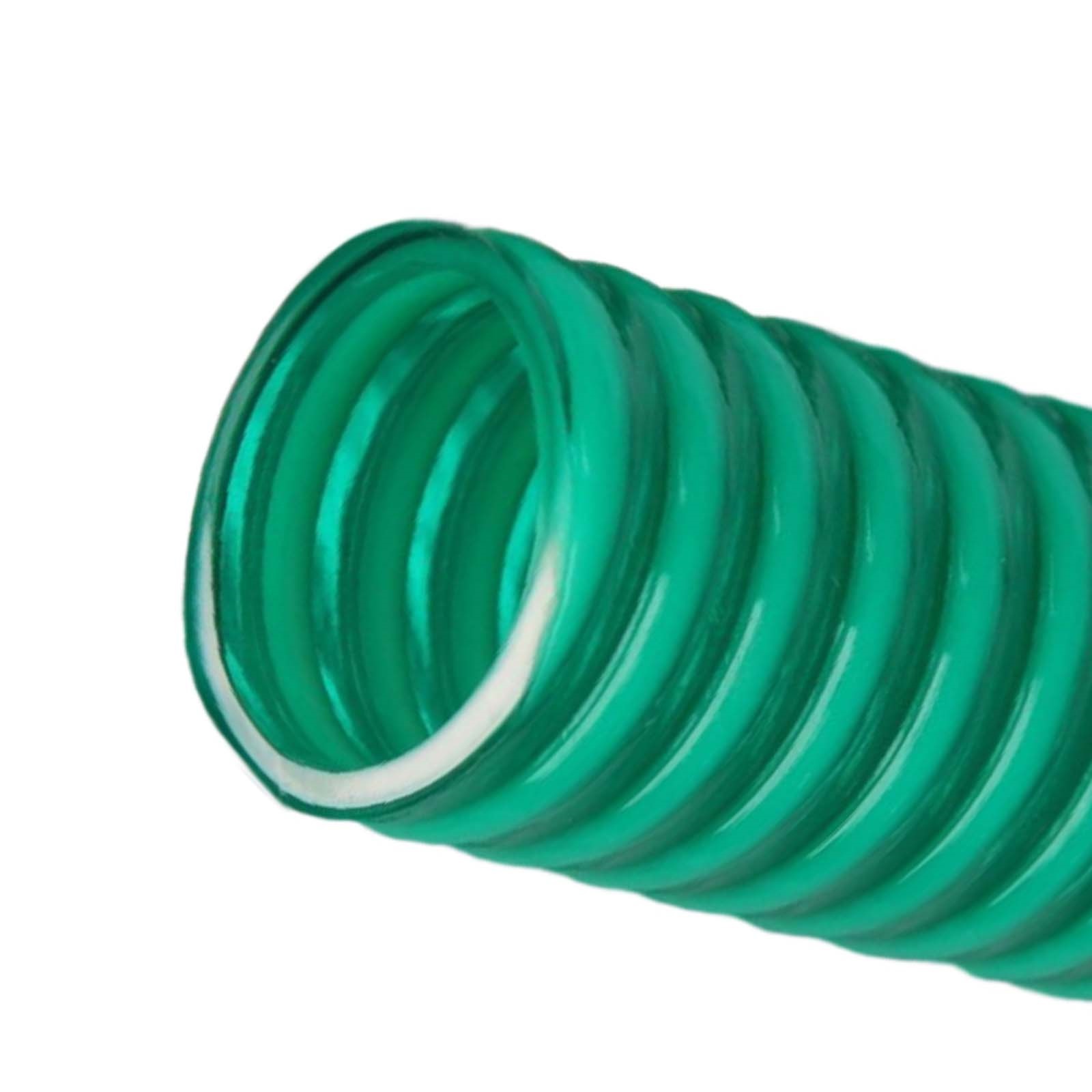40 mm Zoll Profi Pool Schwimmbad Teich Wasser Zulauf Ansaug Schlauch grün - 25m