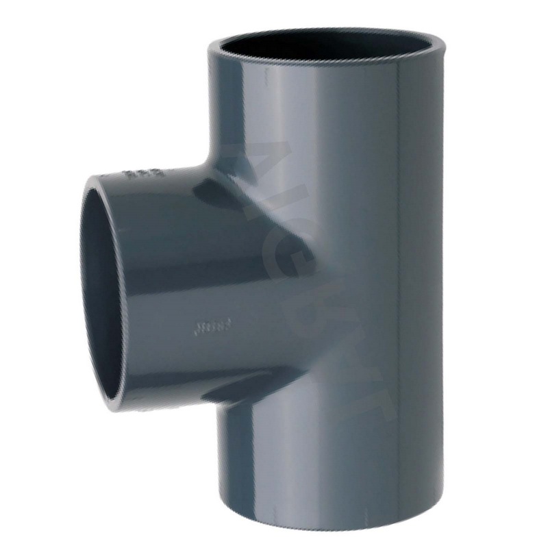 63 mm PVC Klebe Fitting T-Stück 90° 63 mm x 1/2" Klebemuffe x Innengewinde - PN 10 bar