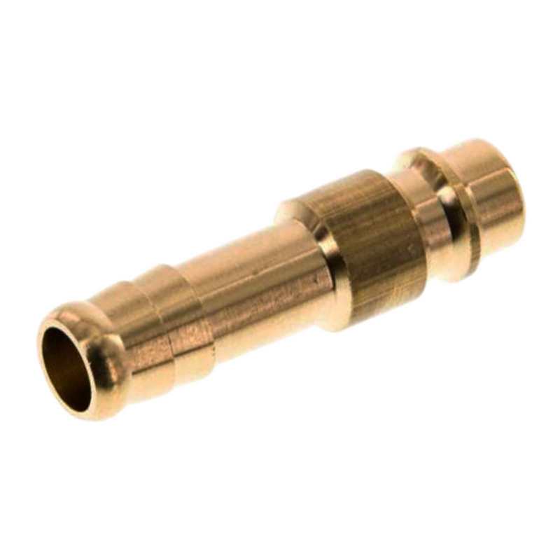 8 mm Druckluft Stecker Nippel Einsteck Schlauch Tülle Messing NW 7,2 LW - PN 35 bar
