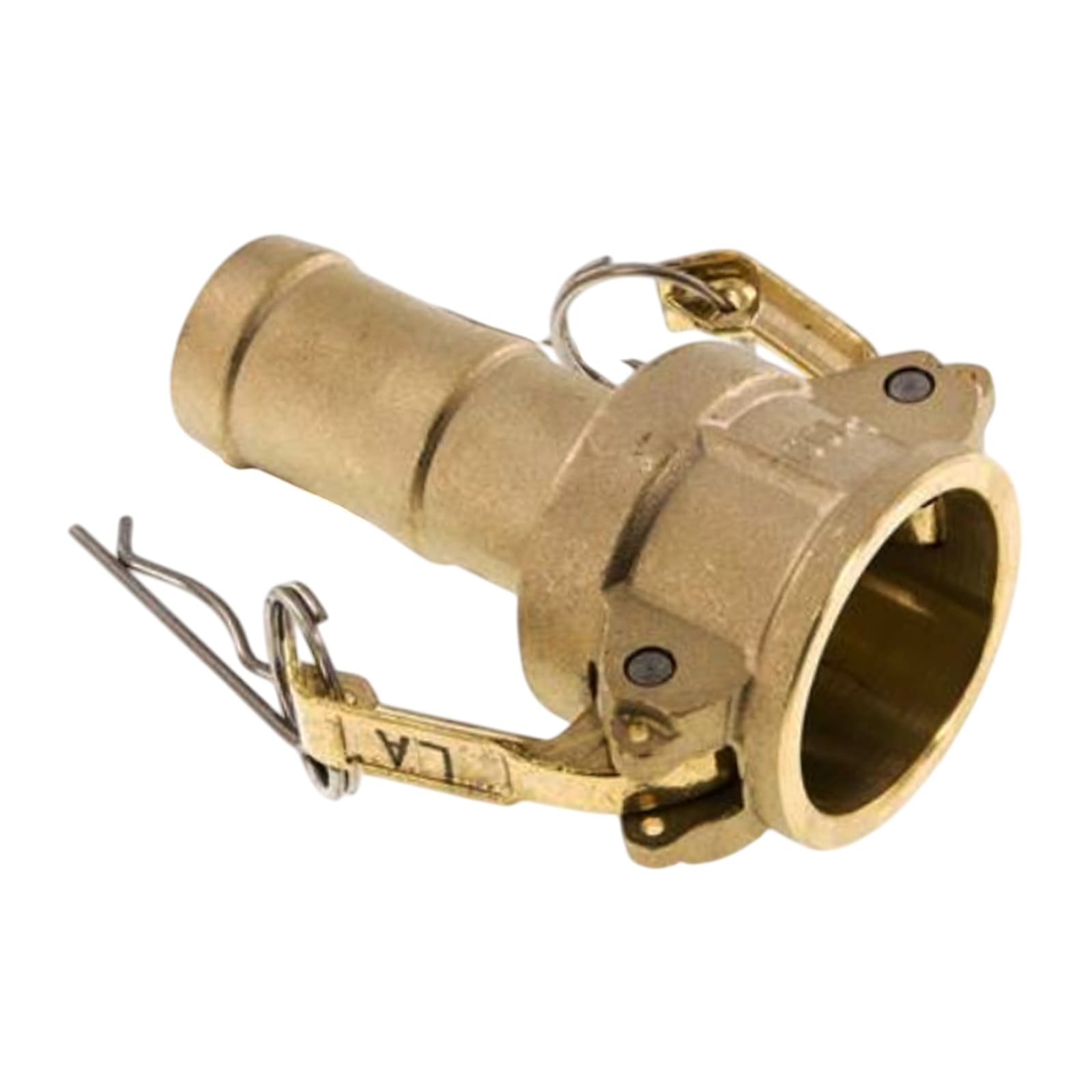 Kamlock Typ E - Vaterteil Messing - 145,2 mm Stecker  -> Tülle 128 mm 5" Zoll DN125 - PN 5 bar