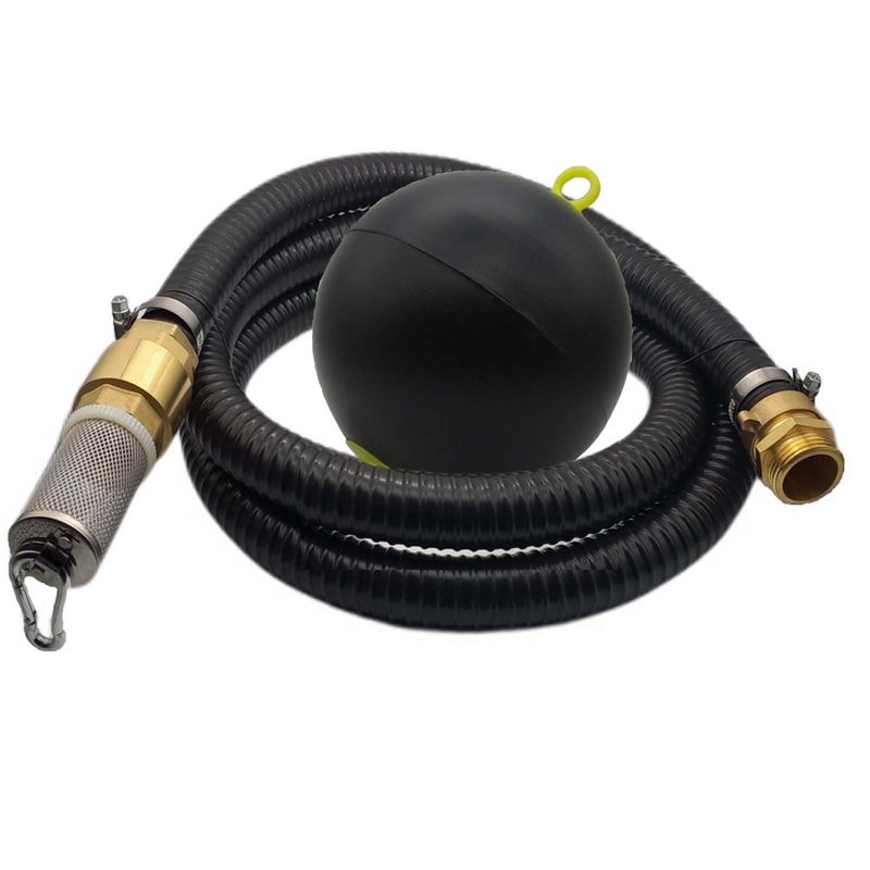 25 mm 1" Zoll Ansaug Saug Schlauch Pumpen Garnitur schwimmende Entnahme schwarz - 2 m
