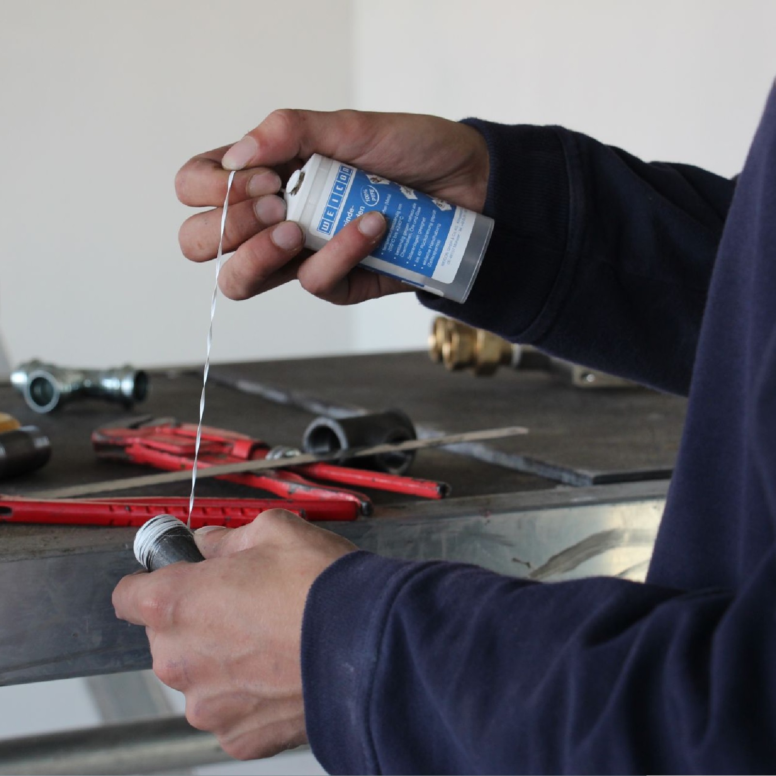 Gewinde Dichtfaden mit Gleitmittel PTFE nicht brennbar DVGW - 175 m