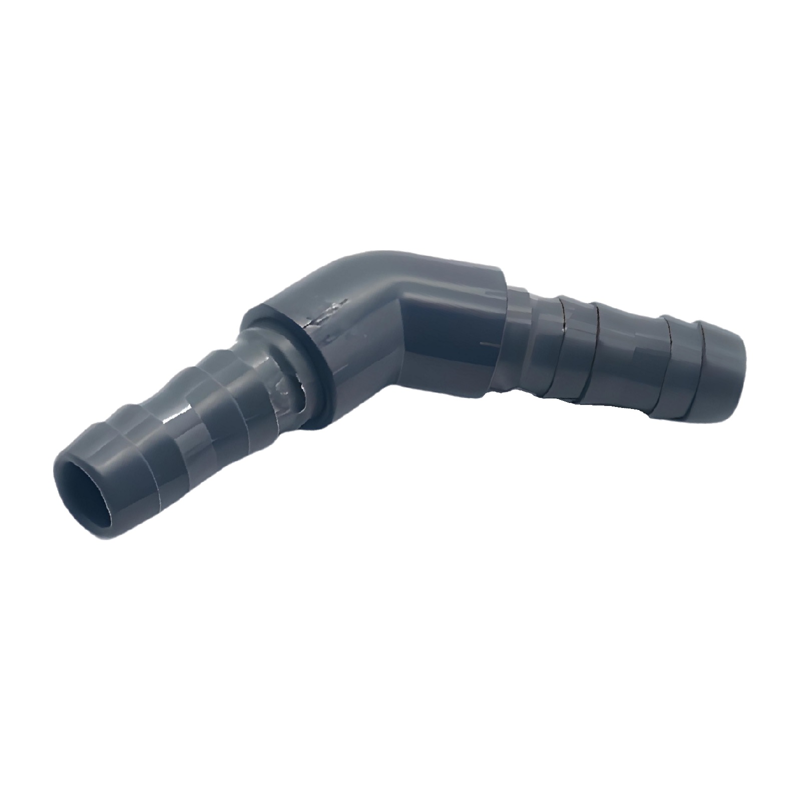 16 mm PVC PROFI Winkel 45° Schlauch Verbinder Stutzen Tülle Pool Teich Garten - PN 10 bar - Montage-Set