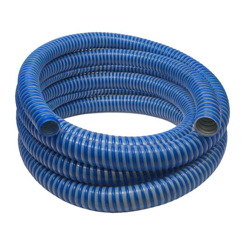 38 mm PVC Saug Ansaug Spiral Förder Pumpen Gülle Schlamm Wasser Schlauch AGRIFLEX blau/grün