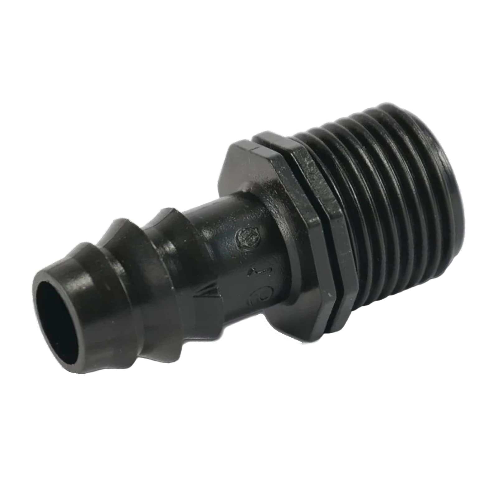 20 mm x 3/4" Schlauch Tülle Verbinder Stutzen Außen Gewinde AG Tropf Fitting schwarz PN 4 bar