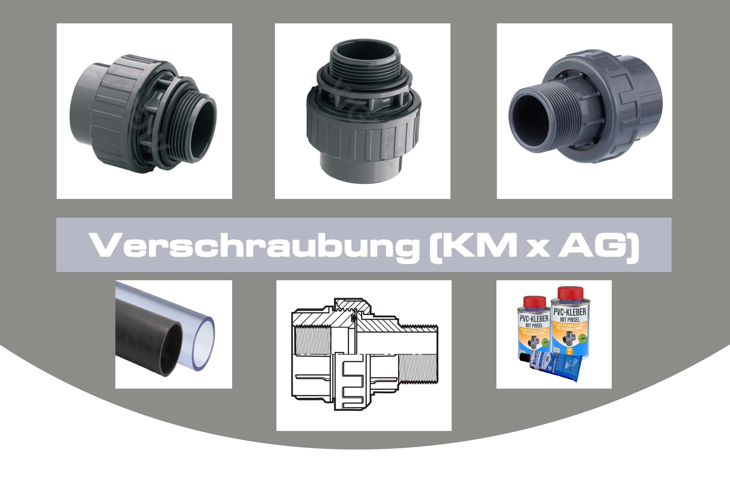Verschraubung (KM x AG)