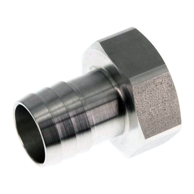 1 1/2" x 32 mm Schlauch Tülle Stutzen Innengewinde IG Nippel Edelstahl AISI 316 VA Fitting - PN 20 bar