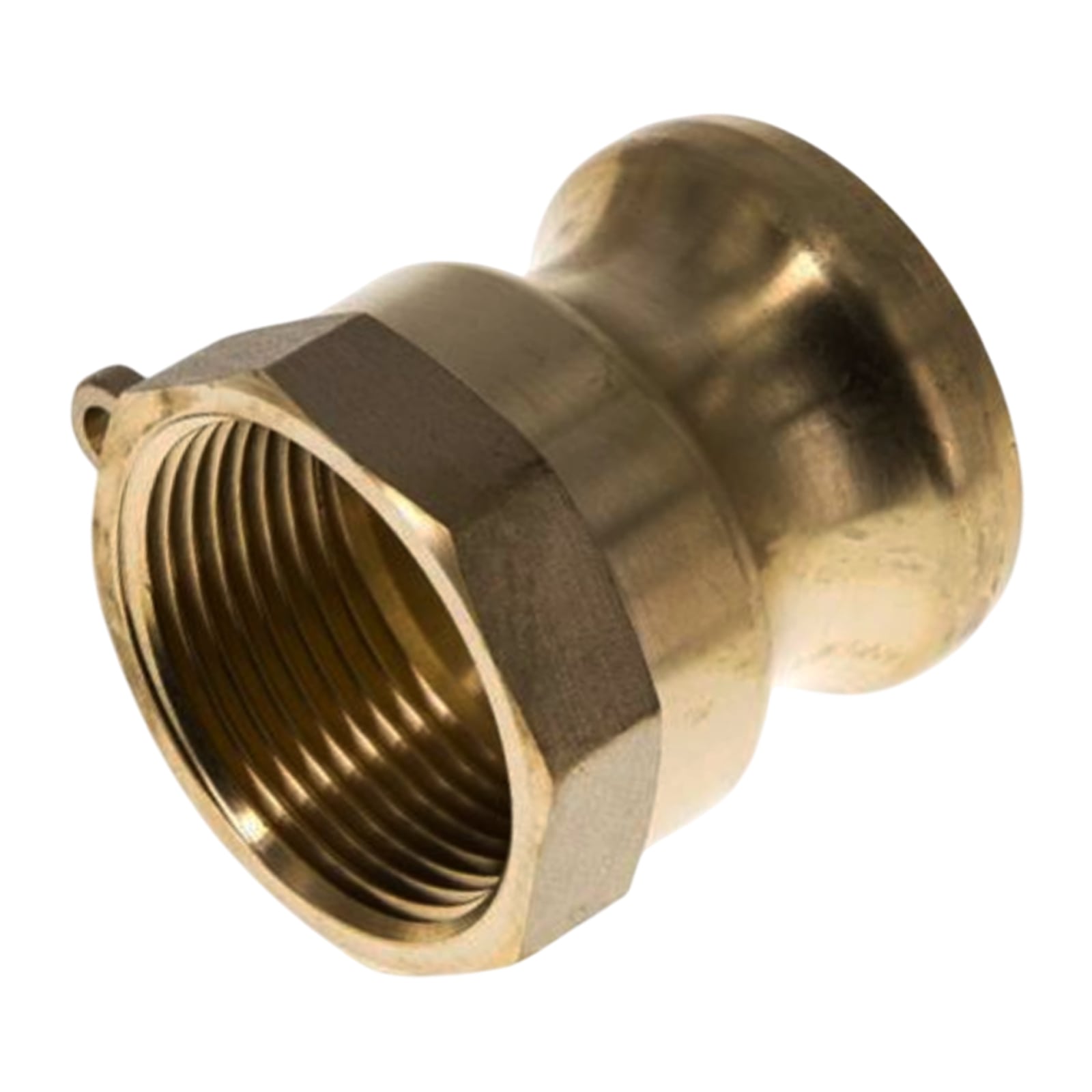 Kamlock Typ A - Vaterteil Messing - 175,9 mm Stecker mit Innengewinde (IG) 6" Zoll DN 150 - 5 bar