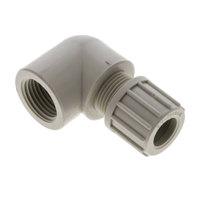6 x 4 mm x 1/4" Winkel 90° Kupplung Innengewinde PA PP Schlauch Verbinder FDA - PN 10 bar