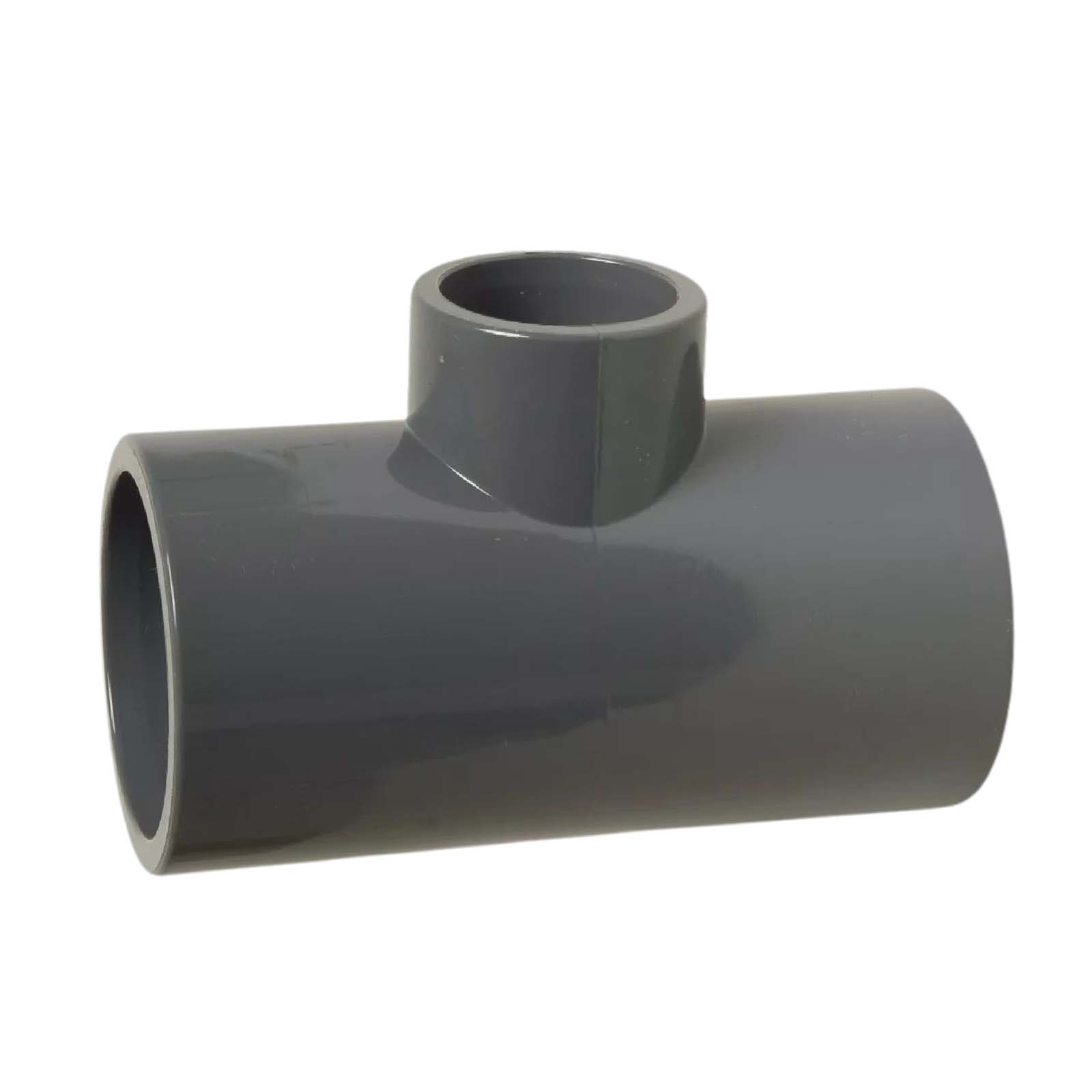 110 mm PVC Klebe Fitting T-Stück 90° Winkel reduziert 110 x 90 x 110 mm Muffe Verbinder - PN 16 bar