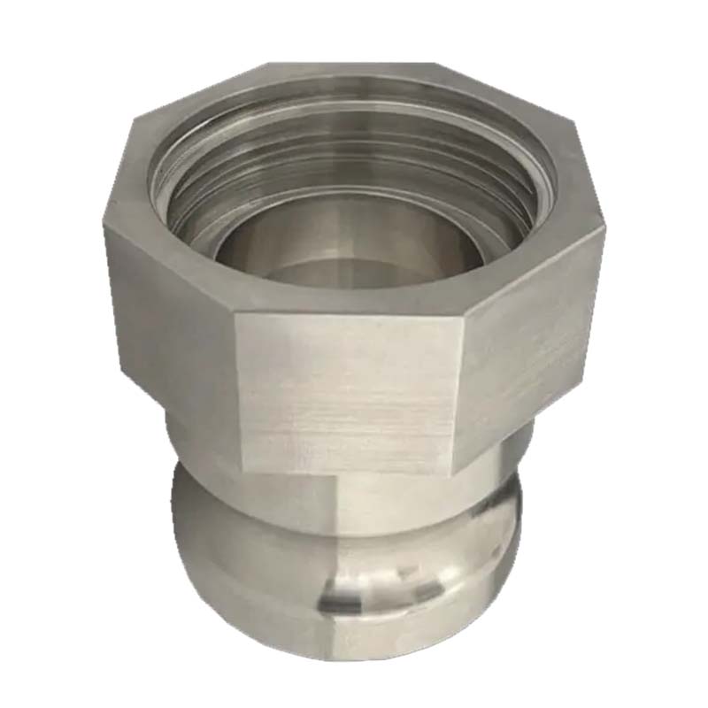 S60 x 6 IBC Adapter auf Kamlok Vaterteill DN40 (53,4mm) Edelstahl AISI 316 Container Tank Zubehör