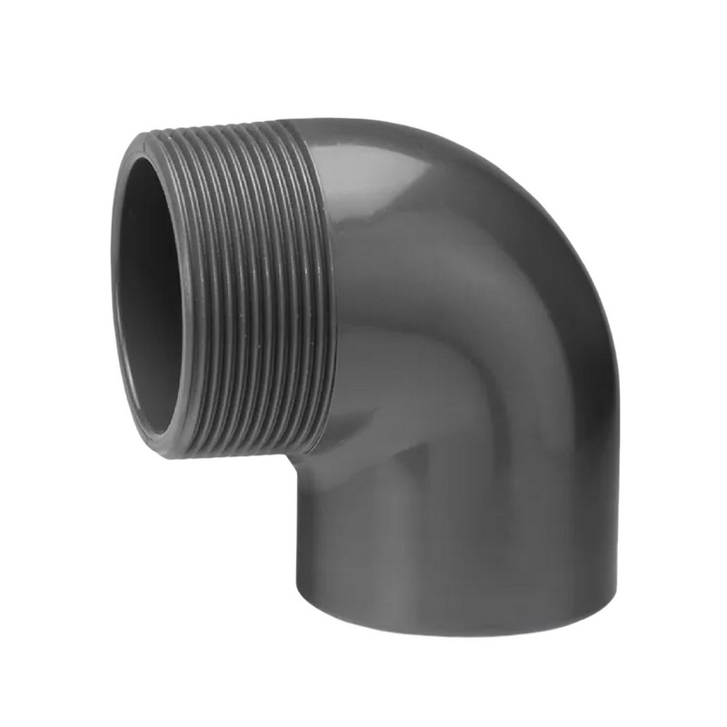 50 mm VDL PVC Klebe Fitting Winkel 90° Außengewinde AG 50 mm x 2" - PN 10 bar