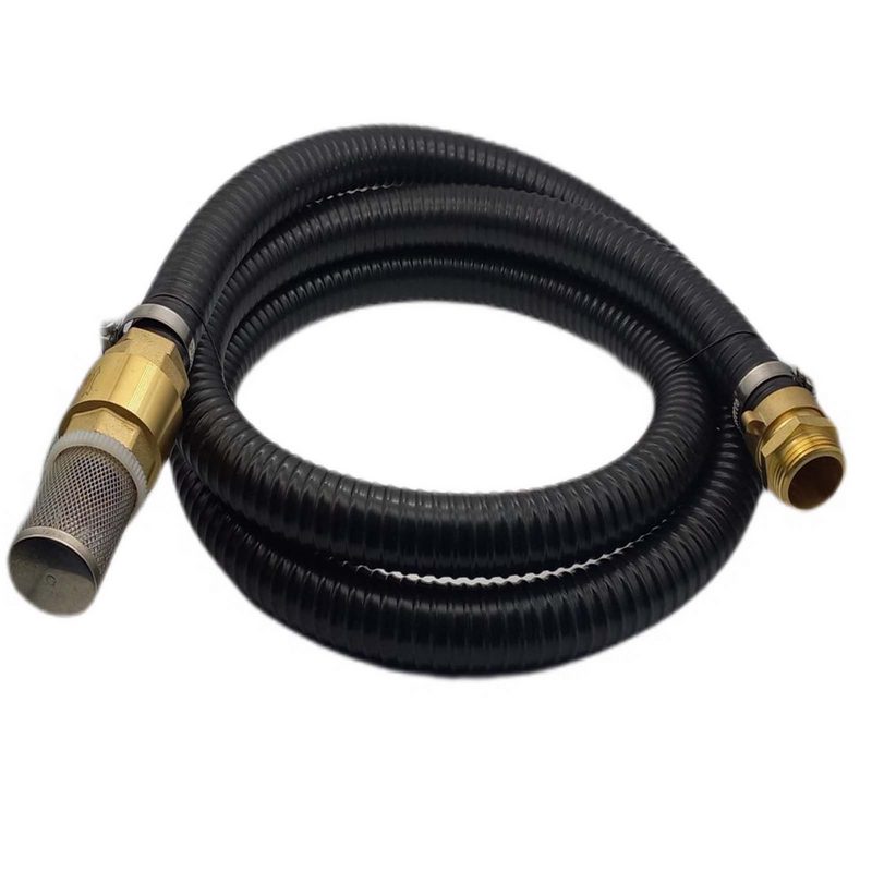 32 mm 1 1/4" Zoll Ansaug Saug Schlauch Pumpen Garnitur vario Anschluss schwarz - 1 m
