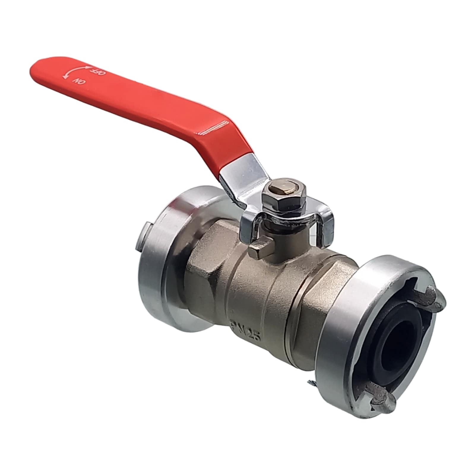 STORZ D DN 25 KA 31 Messing Kugelhahn 2-fach Kupplung (PN10)