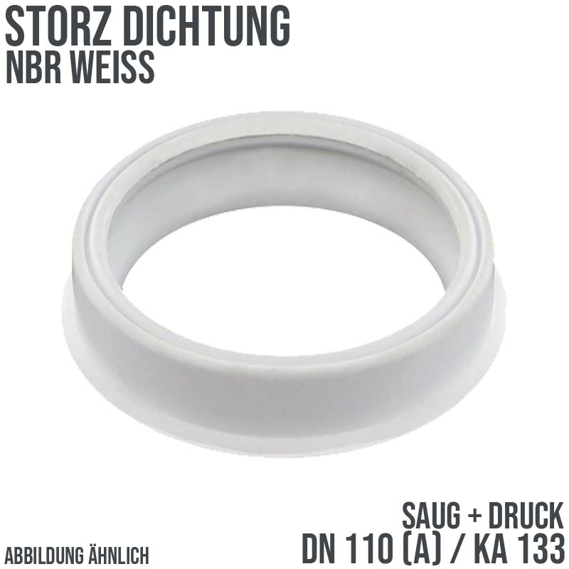 Dichtung STORZ  A DN 110 KA 133 Kupplung (Saug/Druck) NBR weiß