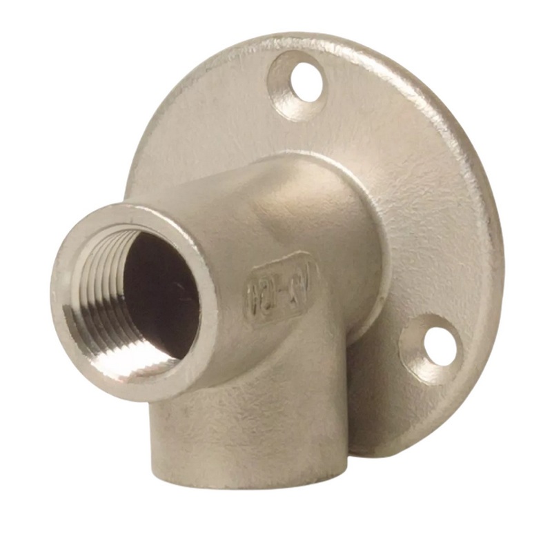 1/2" Edelstahl Fitting V4A AISI 316 Nr. 471 - Wandwinkel 90° Innengewinde IG - PN 16 bar