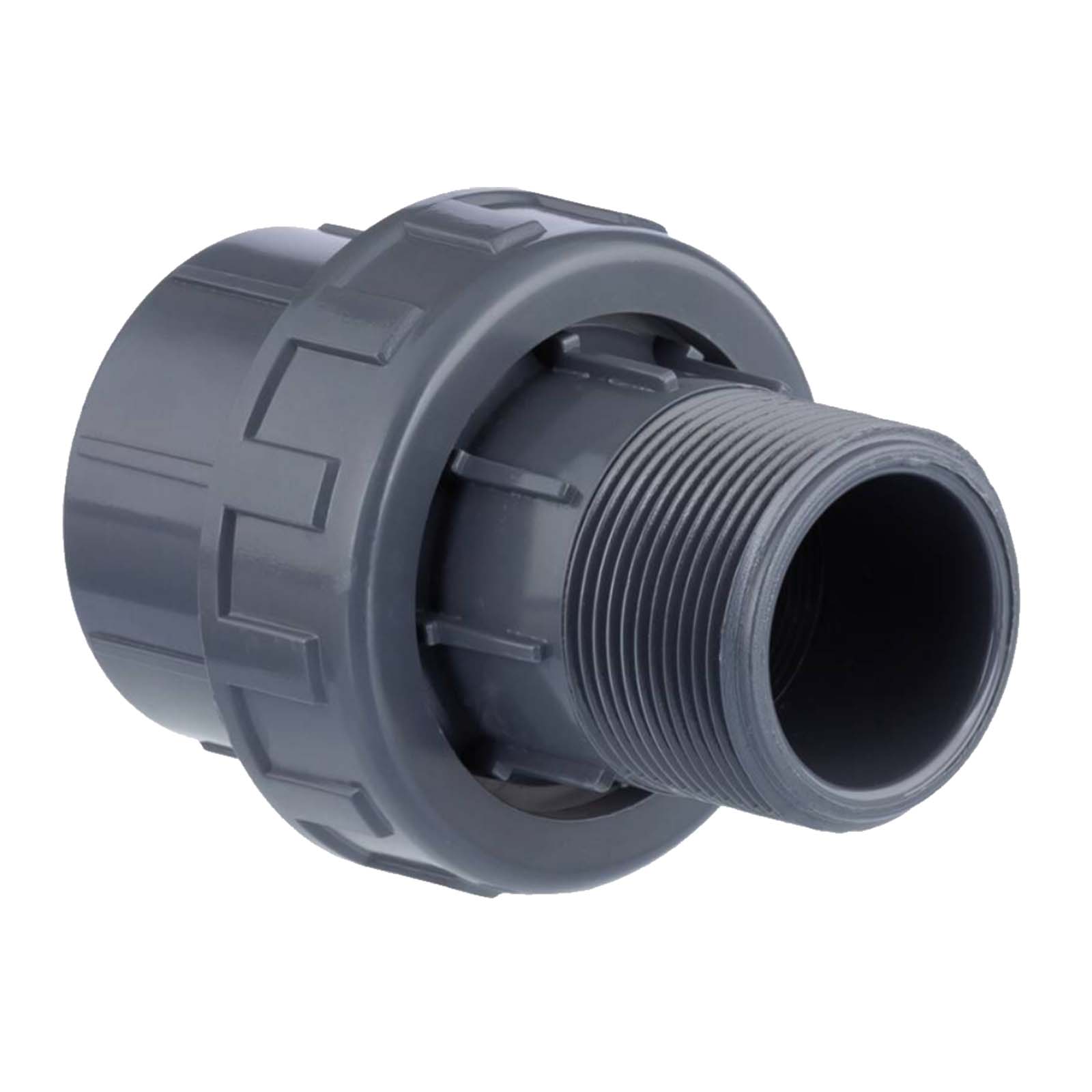 110 mm PVC Klebe Fitting Verschraubung Außengewinde AG 110 mm x 4" Muffe Verbinder - PN 10 bar