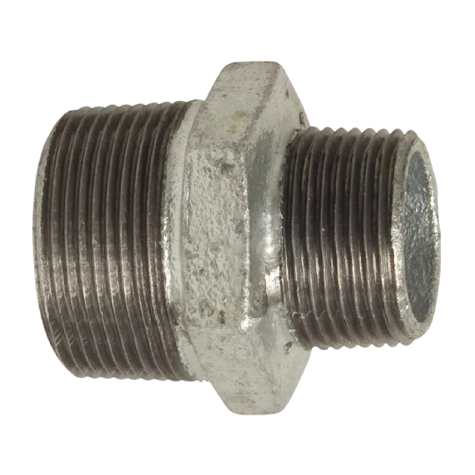1/4" x 1/8" Gusseisen Temperguss Reduziernippel Außen x Außengewinde AG PN 25 bar