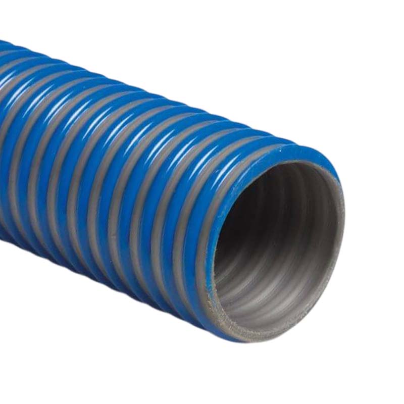 51 mm PVC Saug Ansaug Spiral Förder Pumpen Gülle Schlamm Wasser Schlauch AGRIFLEX blau/grün