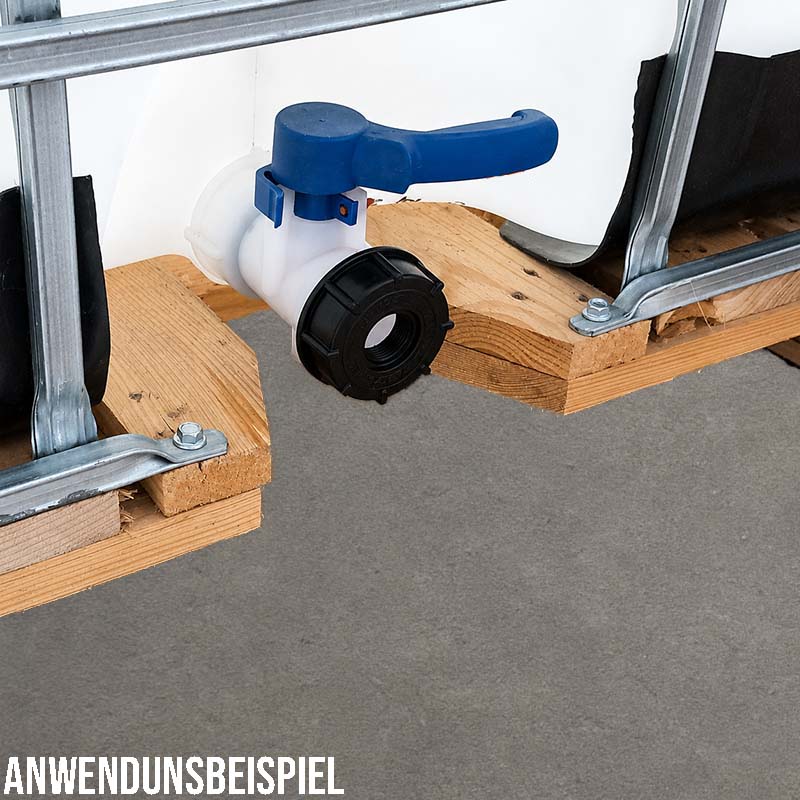 S60 x 6 IBC Adapter mit Innengewinde IG 3/4" Container Fass Tank Zubehör PN10 bar