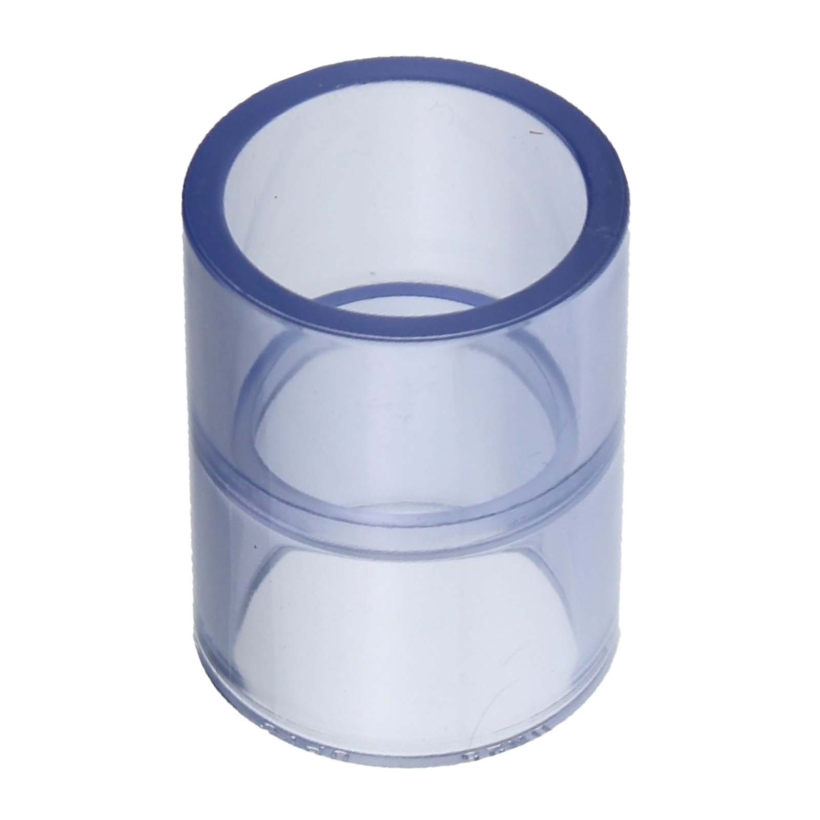 110 mm PVC Klebe Fitting Muffe Verbinder - transparent durchsichtig - PN 16 bar