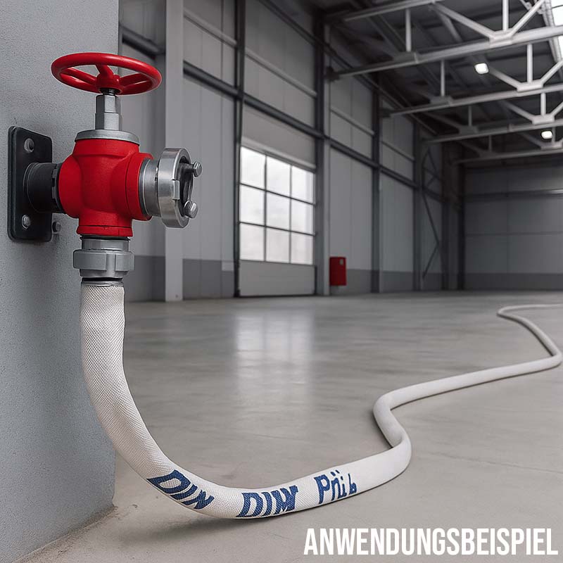 STORZ D KA 31 25 mm 1" Feuerlösch Feuerwehr Pumpen Industrie Schlauch weiß CLASS 1-L1 PN 16 bar - 10 m