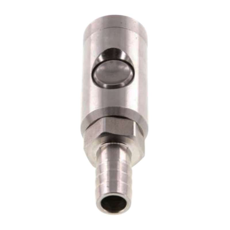 13 mm Druckluft Sicherheits Kupplung Edelstahl NW 7.2 Schlauch Tülle - PN 12 bar