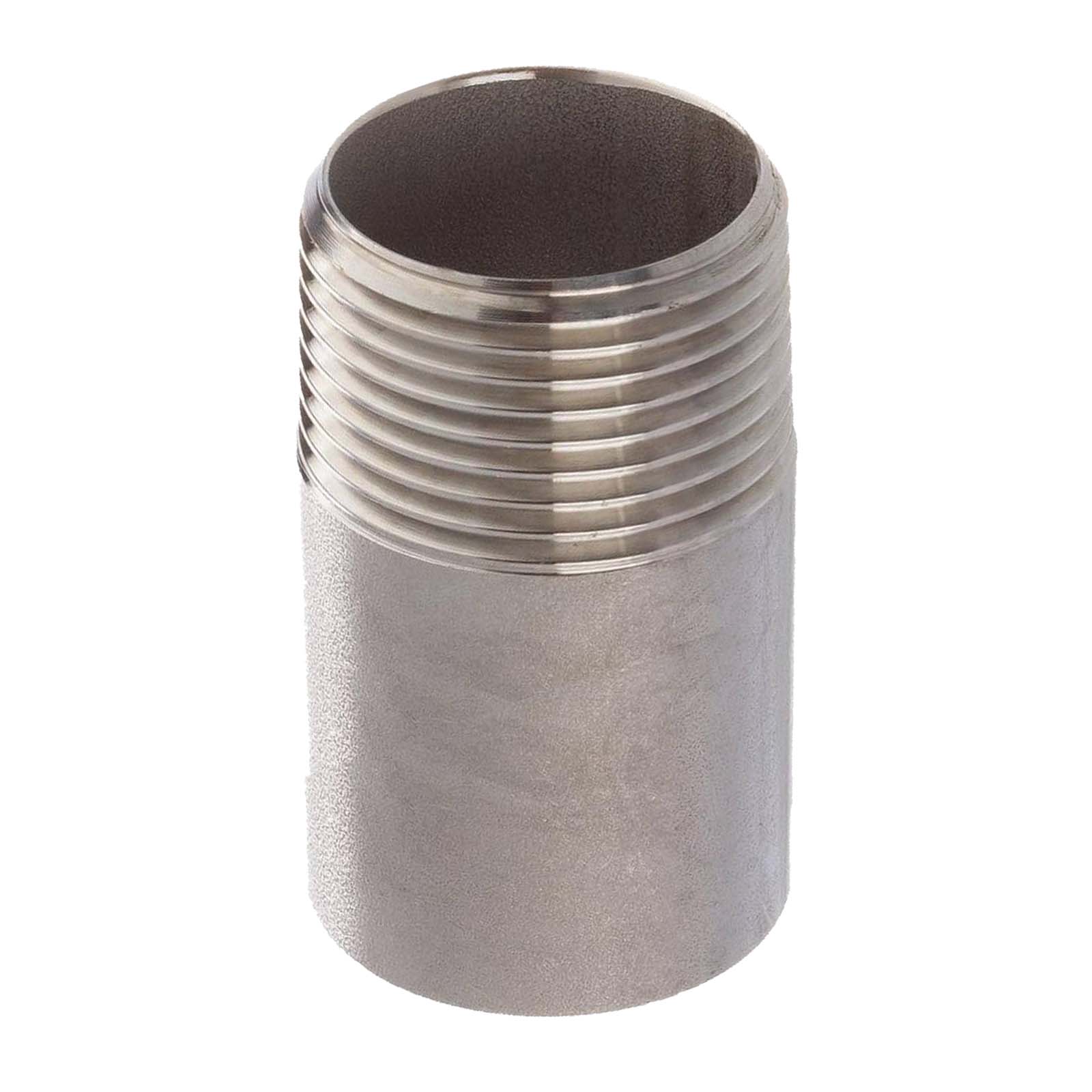 4" Edelstahl Fitting V4A AISI 316 Anschweißnippel (80 mm) Außengewinde AG - PN 8 bar