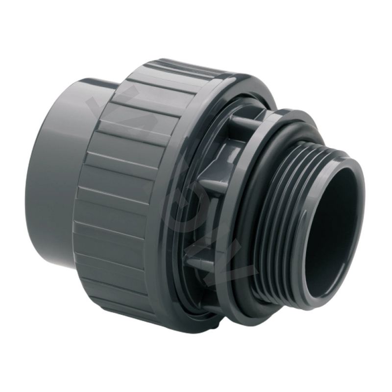 63 mm PVC Klebe Fitting Verschraubung Außengewinde AG O-Ring 63 mm x 2" Muffe Verbinder - PN 10 bar