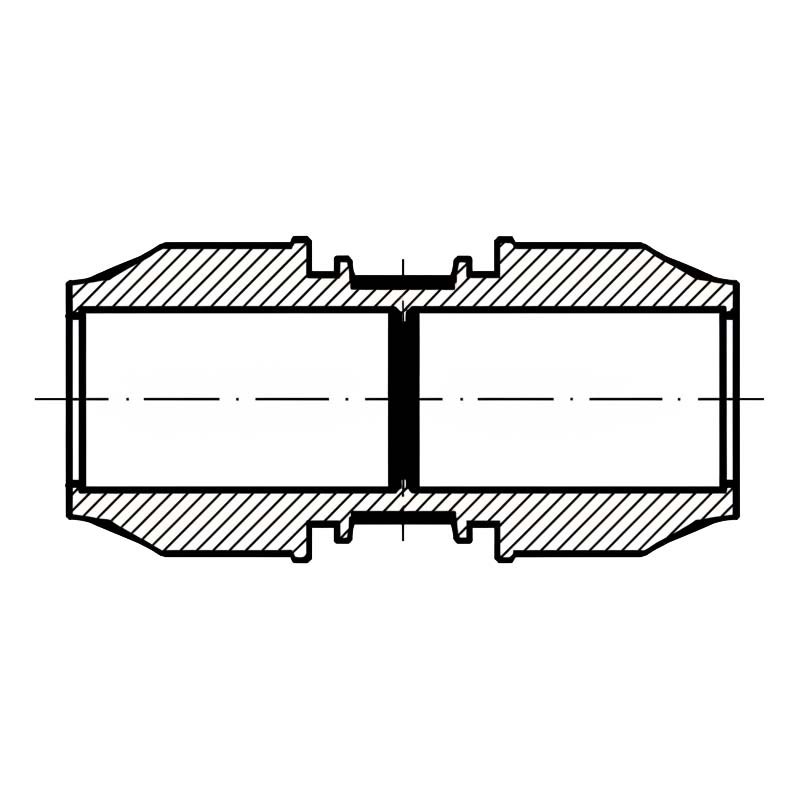 110 mm PE PP Fitting Klemm Verbinder Verschraubung Muffe Rohr Kupplung DVGW - PN 16 bar