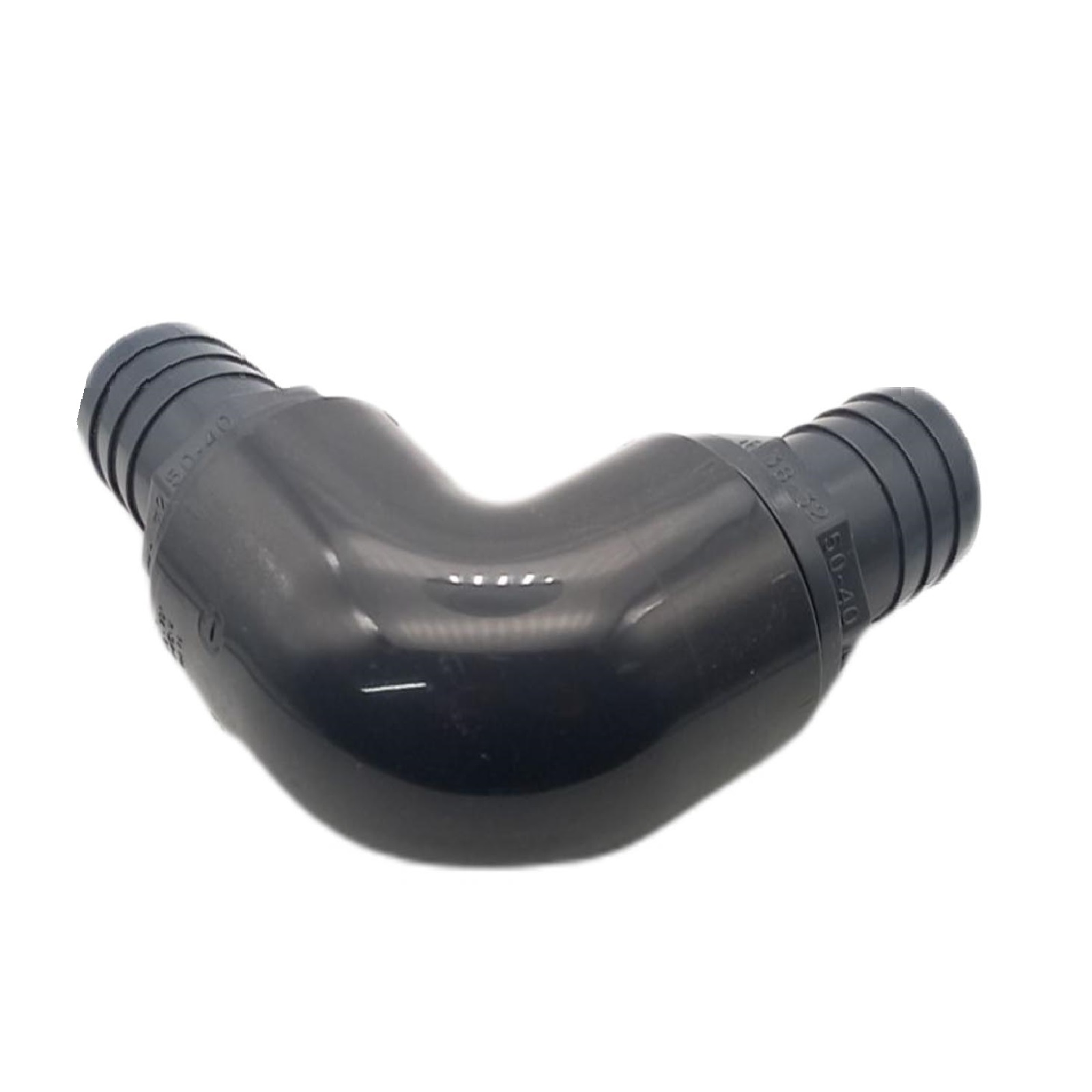 38 mm PVC PROFI Winkel 90° Schlauch Verbinder Stutzen Tülle Pool Teich Garten - PN 10 bar - Montage-Set