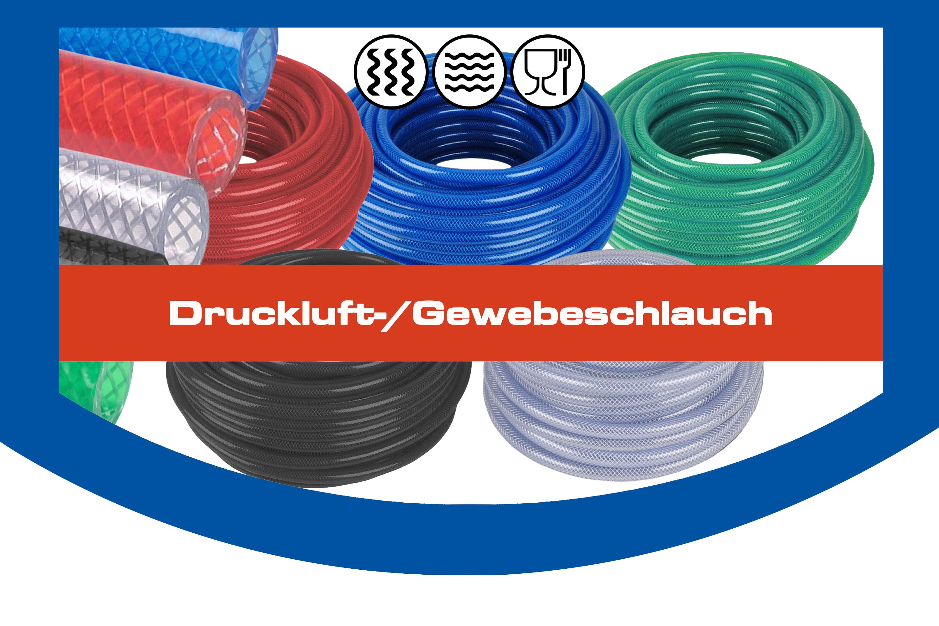 Druckluft-/Gewebeschlauch