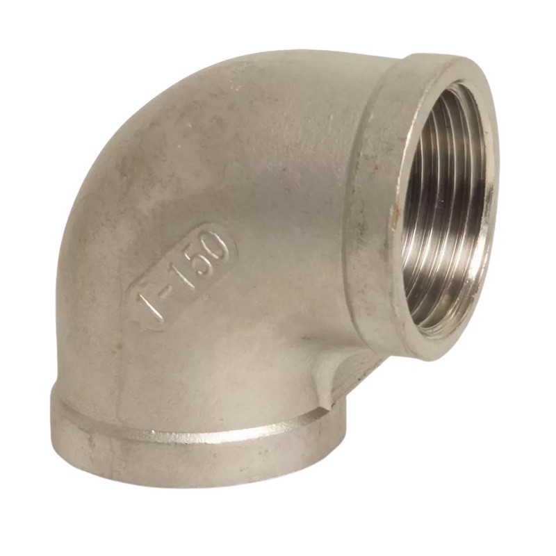 1/2" Edelstahl Fitting V4A AISI 316 Nr. 90 - Winkel 90° Innengewinde IG - PN 16 bar