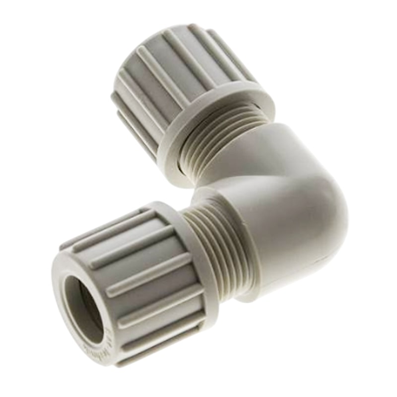 8 x 4 mm Winkel 90° Kupplung PA PP Schlauch Verschraubung Verbinder FDA - PN 10 bar