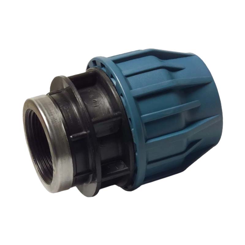 110 mm x 4" PE PP Fitting Klemm Verbinder Verschraubung Muffe Rohr Kupplung x IG DVGW - PN 16 bar