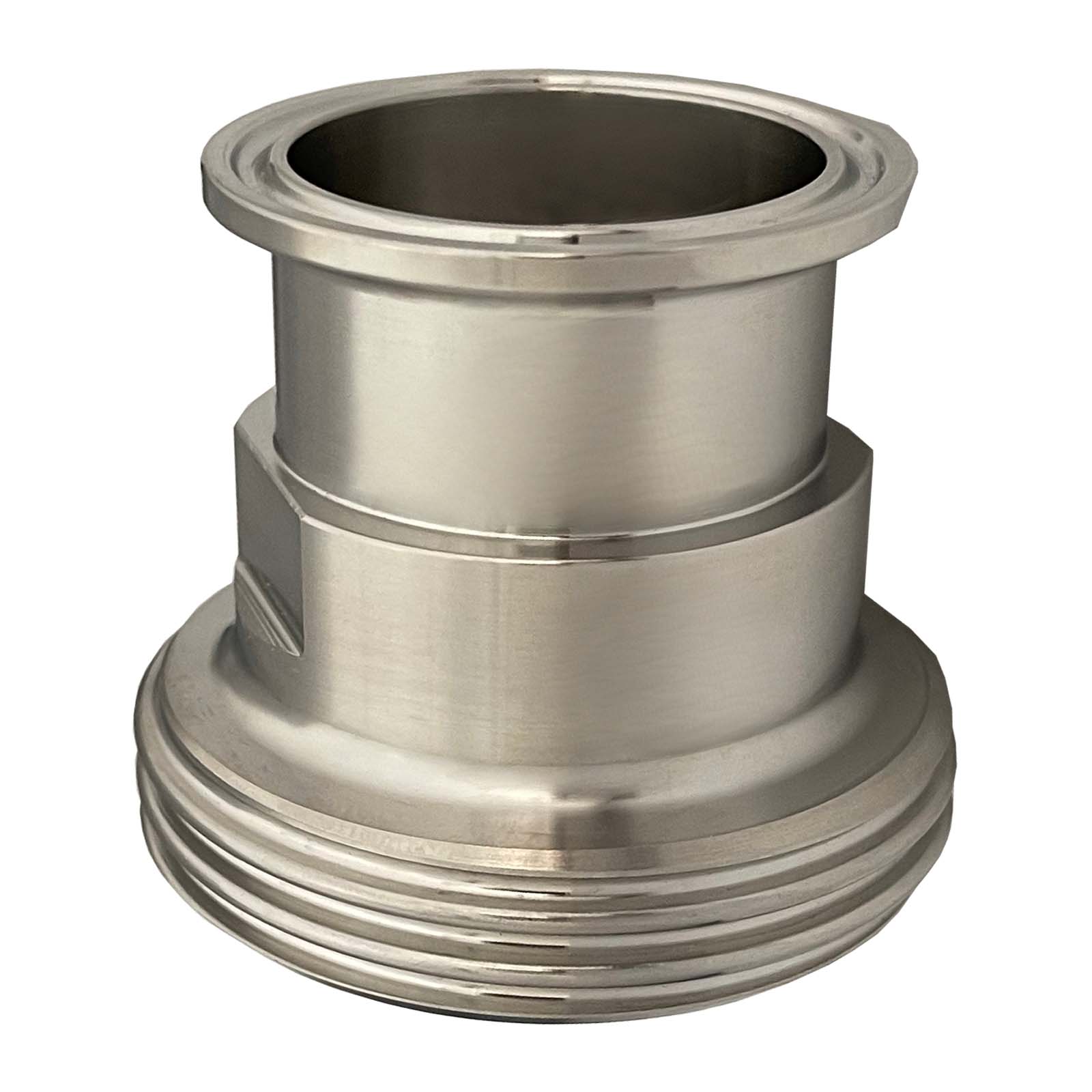 DN 76 SMS Kupplung 1145 Übergang Adapter Vaterteil Außengewinde -> Clamp Teller 106,0 mm - PN 25 bar