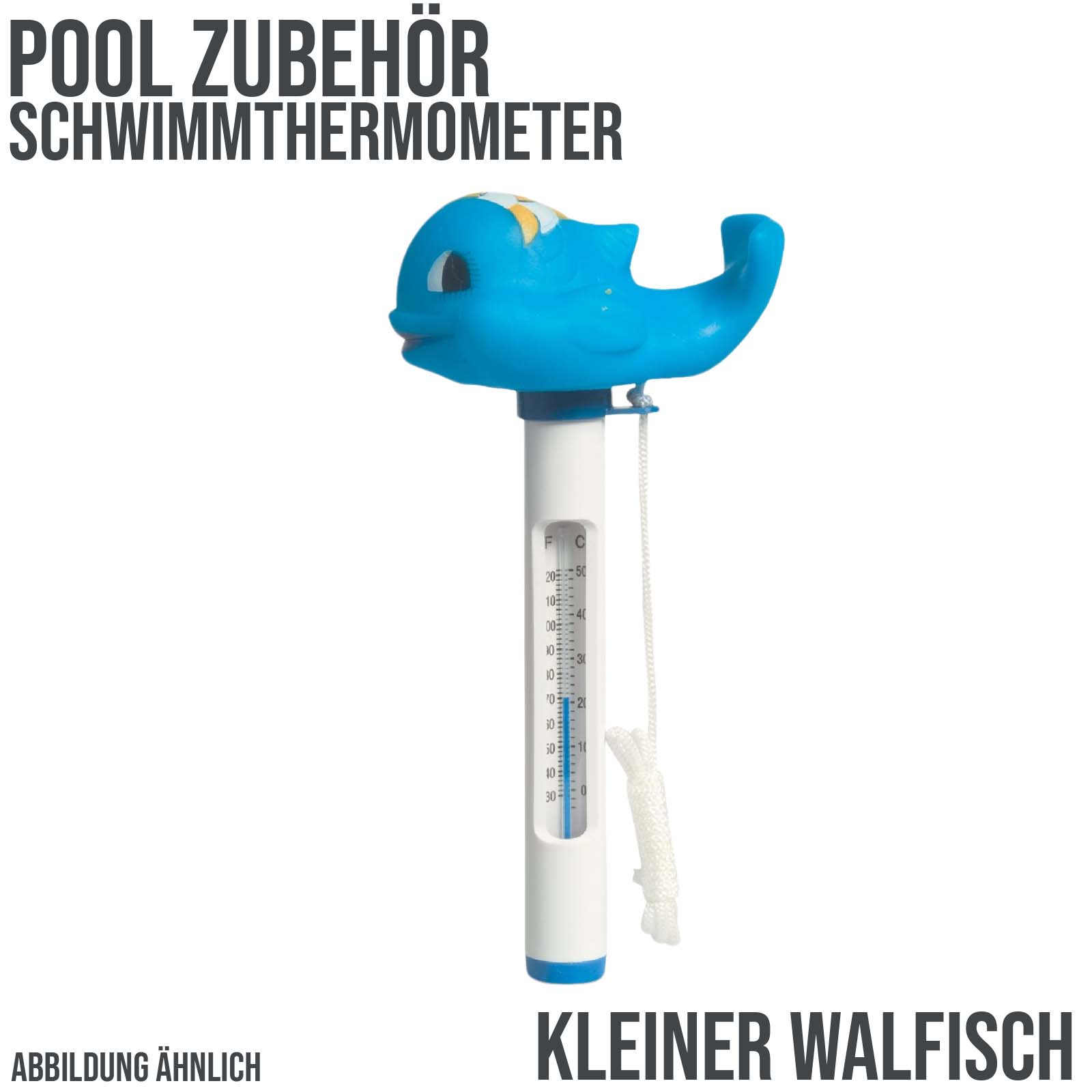 Pool Schwimm Thermometer "Kleiner Walfisch"