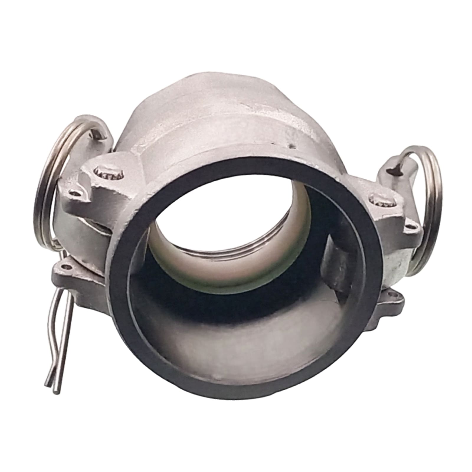 Kamlock Typ D - Mutterteil Edelstahl V4A (AISI 316) mit Innengewinde (IG) für Stecker 45,5 mm - 1 1/4" Zoll DN 32 PFA beschichtet - PN 25 bar