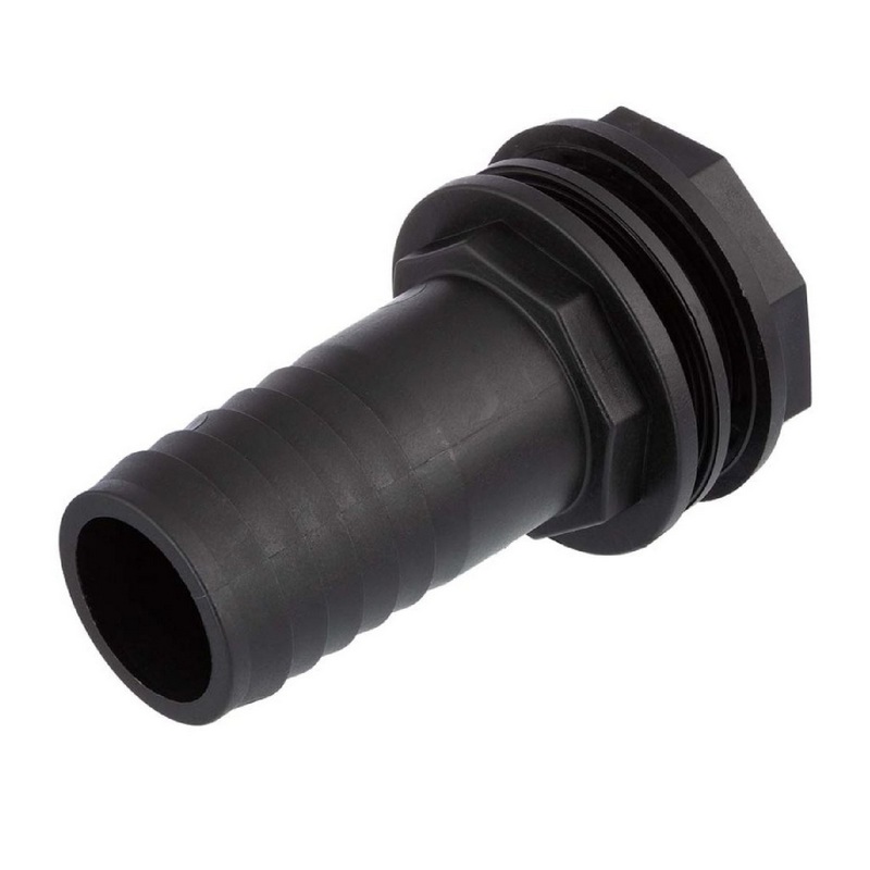 1 1/2" x 40 mm Tank Regentonne Durchführung Außengewinde x Schlauch Tülle - PN 6 bar