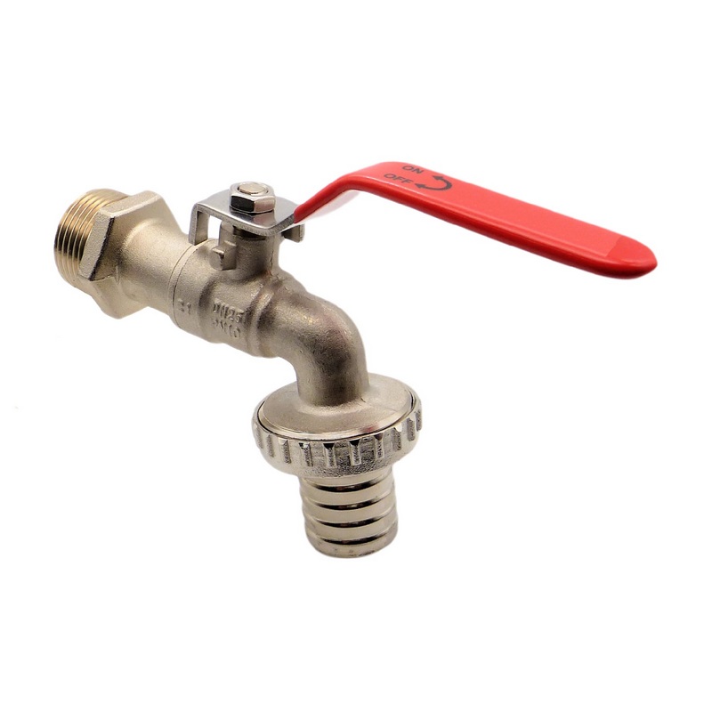 1" Messing Auslauf Kugel Wasser Hahn Ventil Aussengewinde Tülle 25 mm - PN 10 bar
