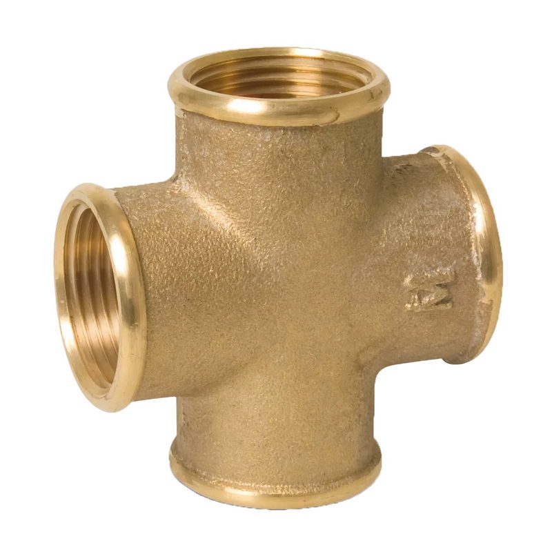 3/8" Kreuzstück Nr. 180 Innengewinde IG Messing Fittings PN 30 bar
