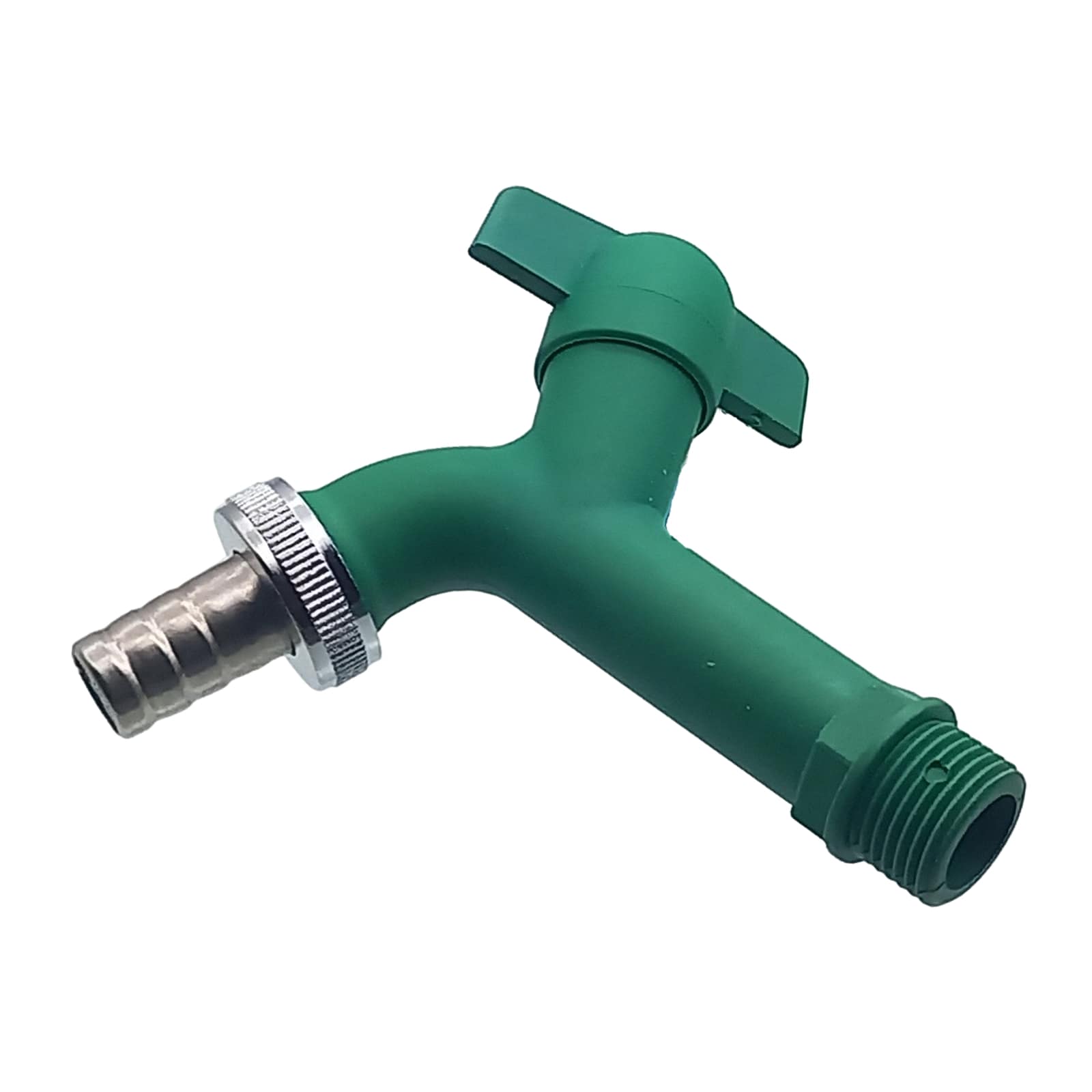 1/2" AG Kunstoff (PA 6) Auslauf Ventil Wasser Hahn Tülle 15 mm KTW - blau